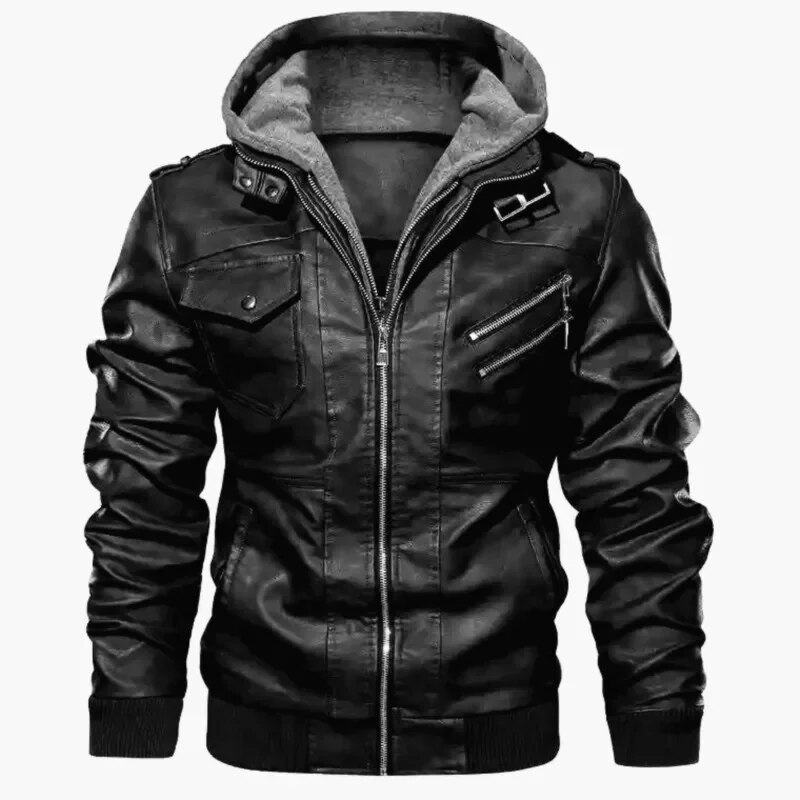 Pu Leather Warm Drive Jacket