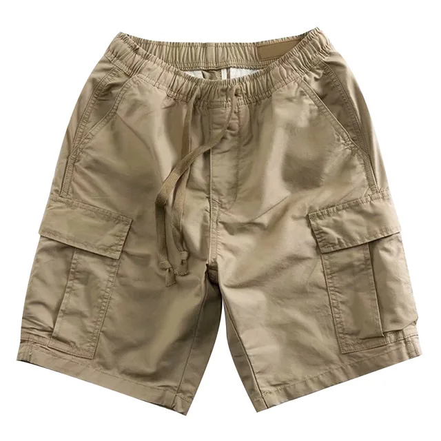 Men's Vintage-style Heavyweight Elastic Waist Shorts